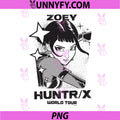 KPop Demon Hunters PNG, Zoey World Tour PNG