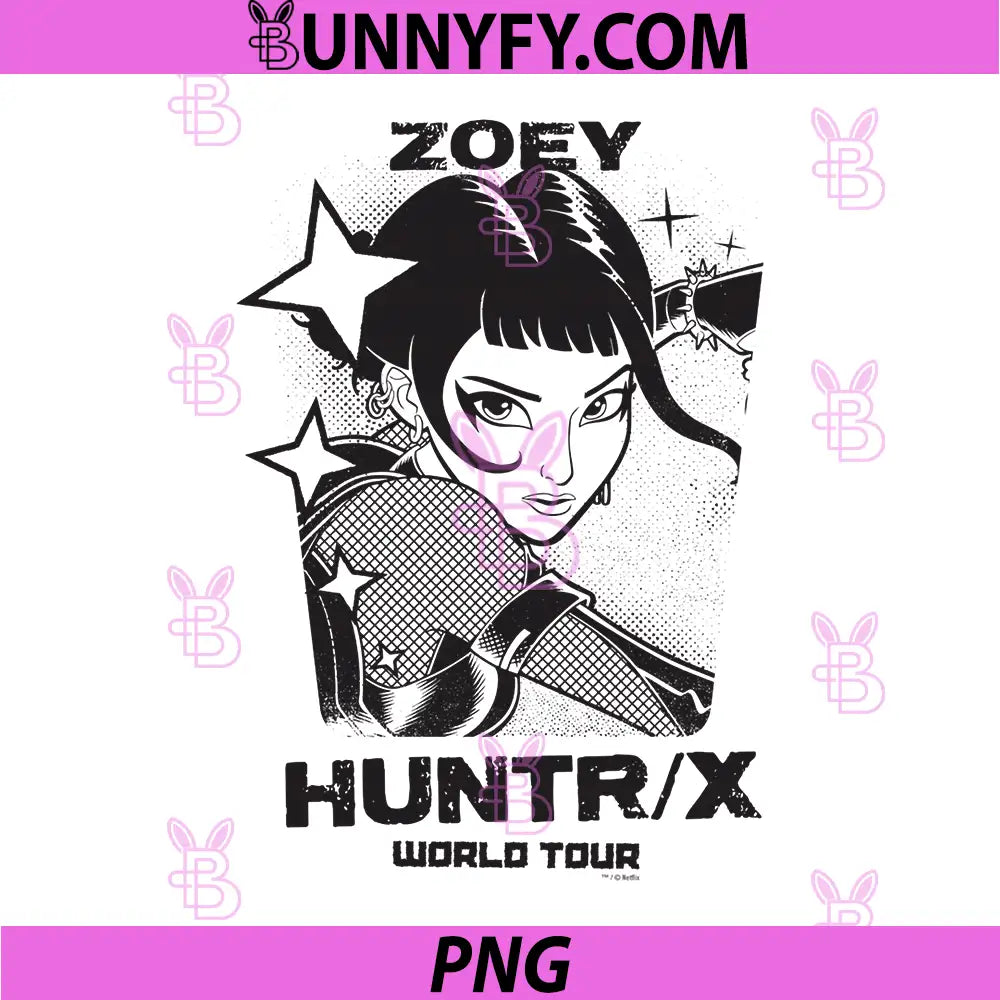 KPop Demon Hunters PNG, Zoey World Tour PNG