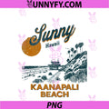 Kaanapali Beach PNG, Hawaii Surfer Sunset PNG
