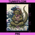 Kaiju Gamer Giant PNG, Monster Playing Video Game Japanese PNG