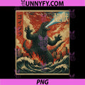 Kaiju Monster Japanese Anime PNG, Vangogh Painting Art Graphic PNG
