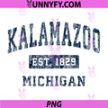 Kalamazoo Michigan MI PNG, Vintage Established Sports Design PNG