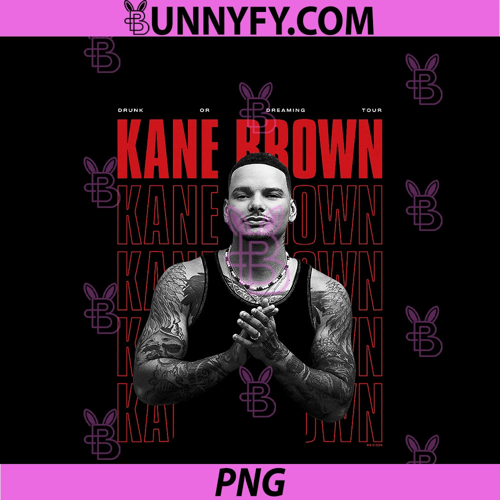 Kane Brown PNG, Drunk Or Dreaming Tour Stack Big Chest Poster PNG