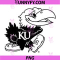 Kansas Jayhawks Two Tone White PNG, Officially Licensed PNG