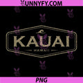 Kauai Hawaii PNG, Waves Vintage Souvenir PNG
