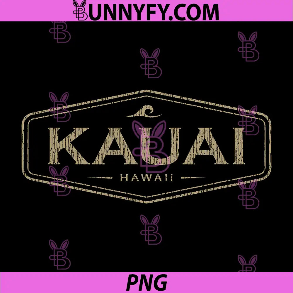 Kauai Hawaii PNG, Waves Vintage Souvenir PNG