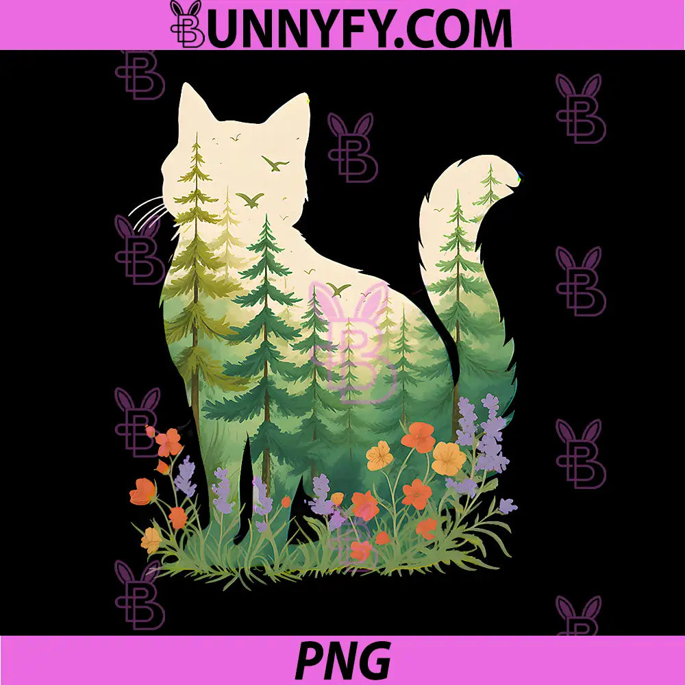 Kawaii Cat Mom Earth Day PNG, Cottagecore Dad Wellness PNG