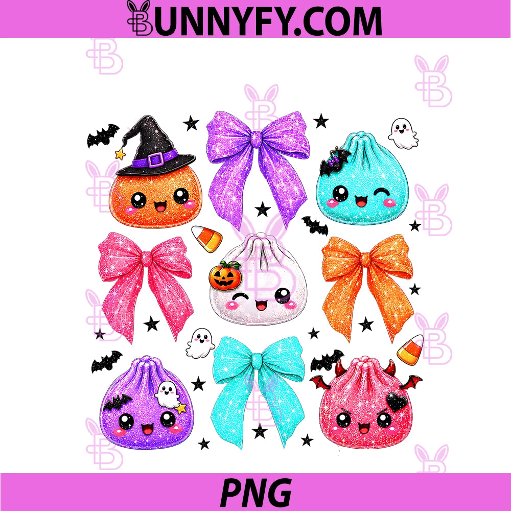 Kawaii Cute PNG, Halloween Dumpling Spooky Dumplings PNG