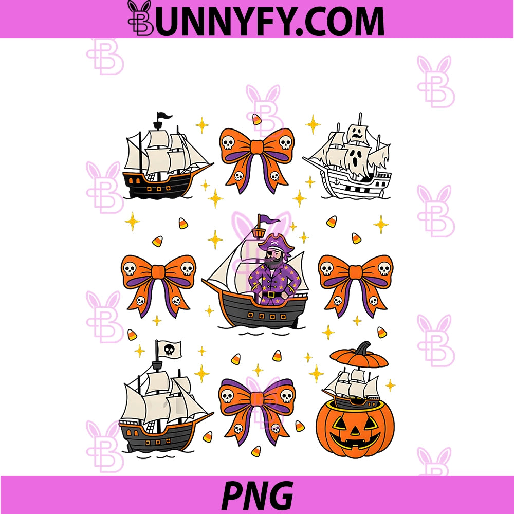 Kawaii Halloween Cruise Spooky PNG, Ship Skull Bow PNG