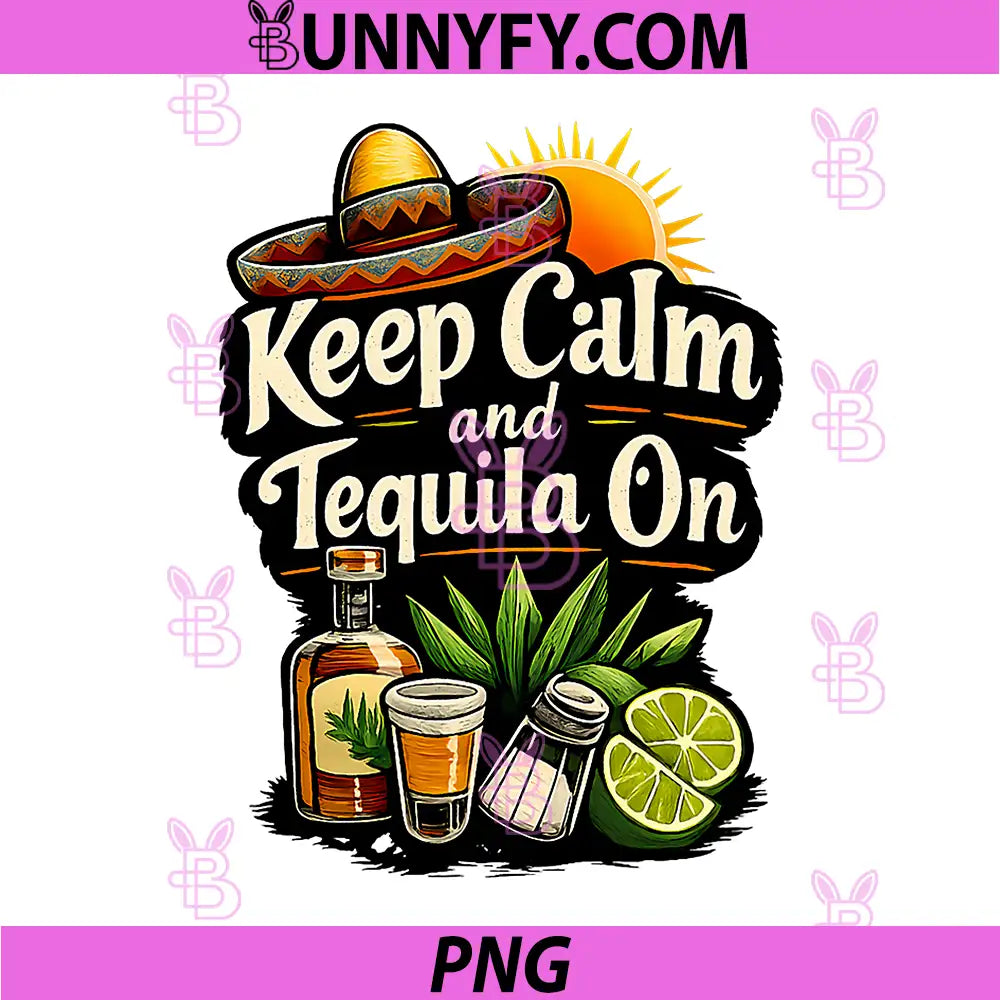 Keep Calm and Tequila On PNG, Lime Sun Graphic PNG