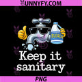 Keep It Sanitary PNG, Plumber Pipe Pun Graphic PNG
