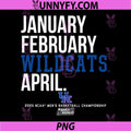 Kentucky Basketball PNG, January February Wildcats April NCAA PNG