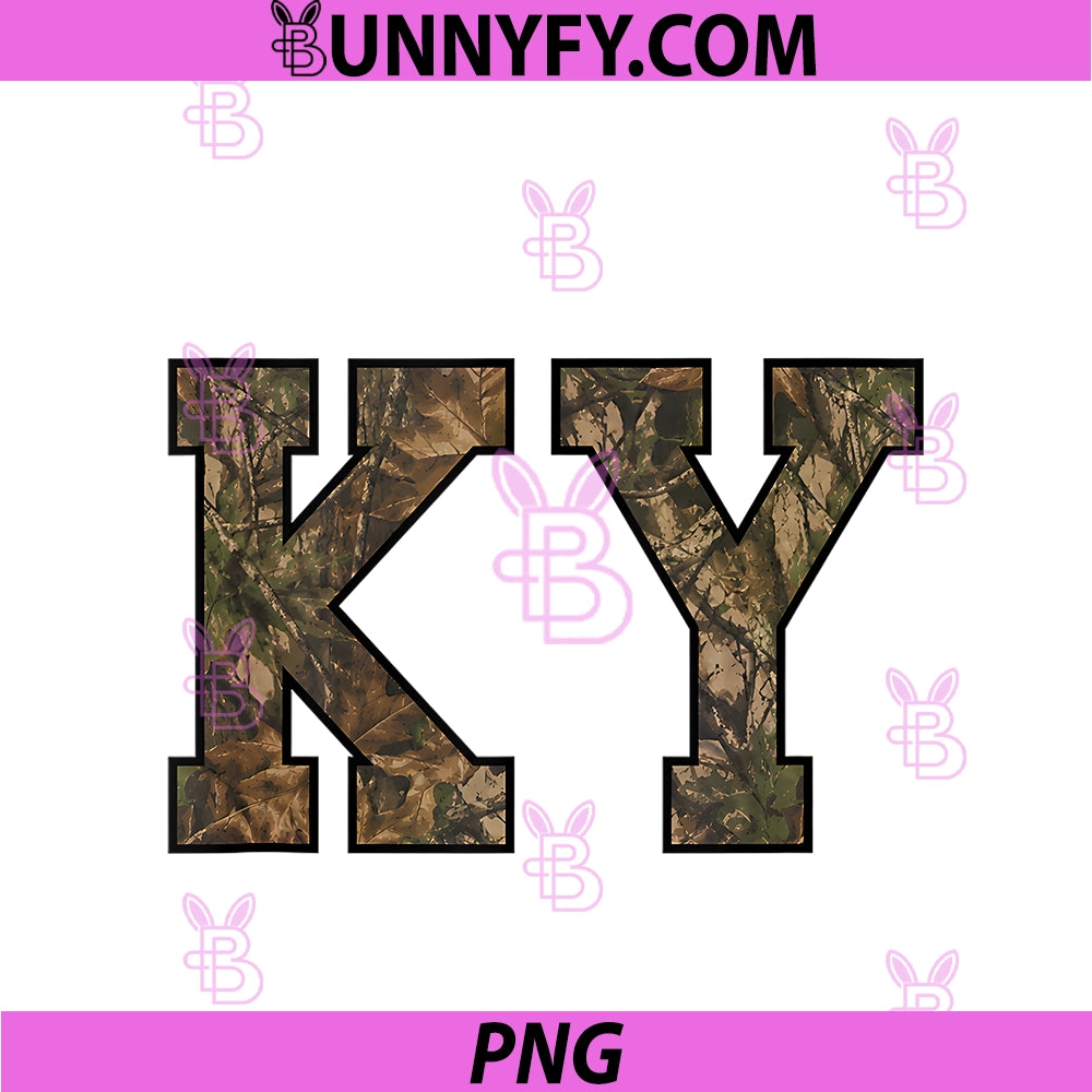 Kentucky Camo KY PNG, Hunting Outdoors Graphic PNG