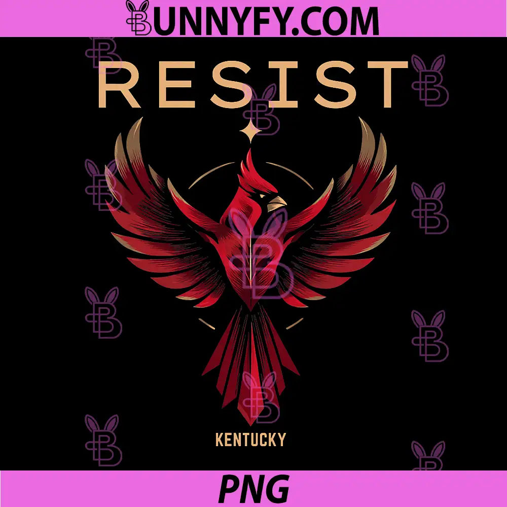 Kentucky Resist 2026 PNG, Symbol of Rebel Alliance Red Cardinal PNG