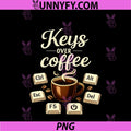 Keys Over Coffee PNG, IT Reboot Humor Keyboard Mug Design PNG