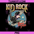 Kid Rock Born Free Eagle Artwork PNG, Vintage Eagle Music Rock Style PNG