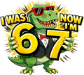 Kids 67 Dinosaur PNG, Birthday PNG