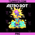 Astro Bot PNG, Colorful Airbrush PlayStation Video Game PNG