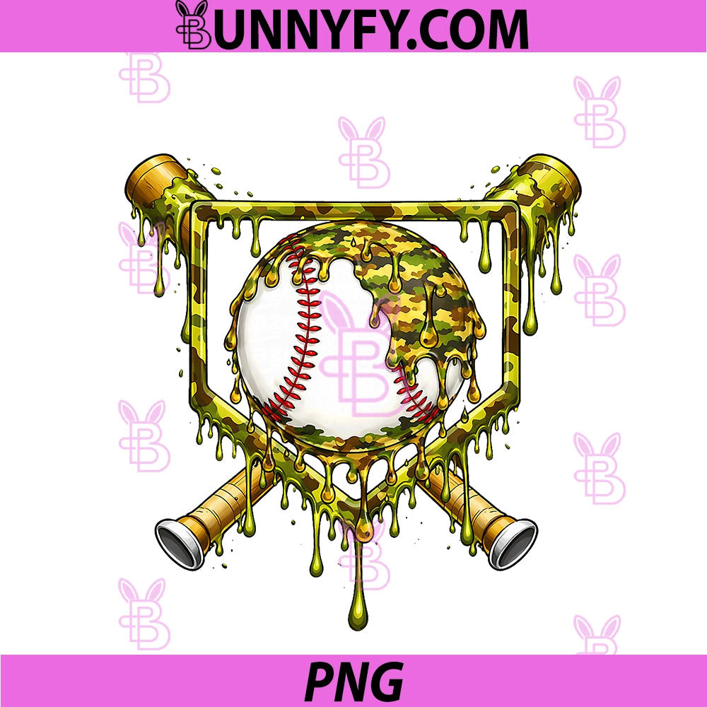 Kids Baseball Drip Ice Cream PNG, Dripping PNG