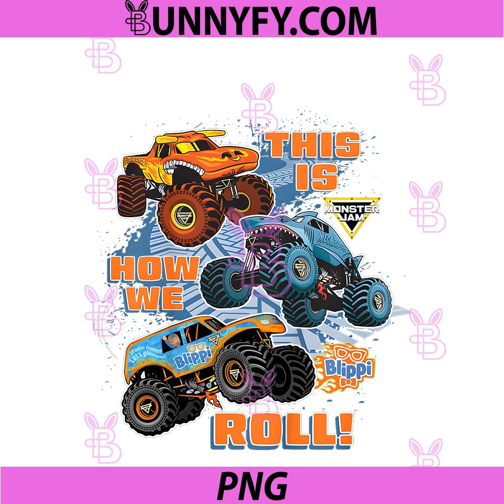 Kids Blippi El Toro Loco PNG, Megalodon This Is How We Roll PNG