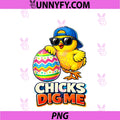 Kids Boys Easter Cute PNG, Chicks Dig Me Easter PNG
