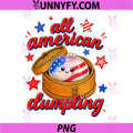 Striped All American Dumpling PNG, 4th of July PNG