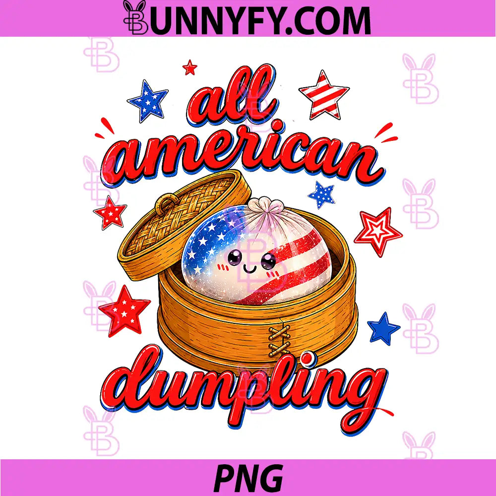Striped All American Dumpling PNG, 4th of July PNG