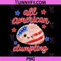 Cute Striped All American PNG, Dumpling 4th of July PNG
