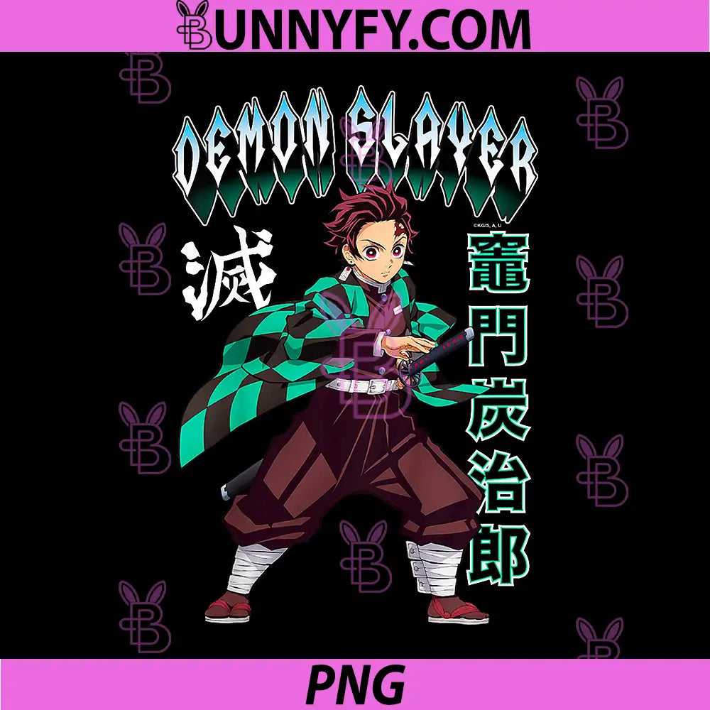 Demon Slayer Kimetsu No Yaiba PNG, Tanjiro Kamado Heroic Stance PNG