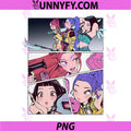 Kpop Demon Hunters Huntrix PNG, Manhwa Panels Poster Performance PNG