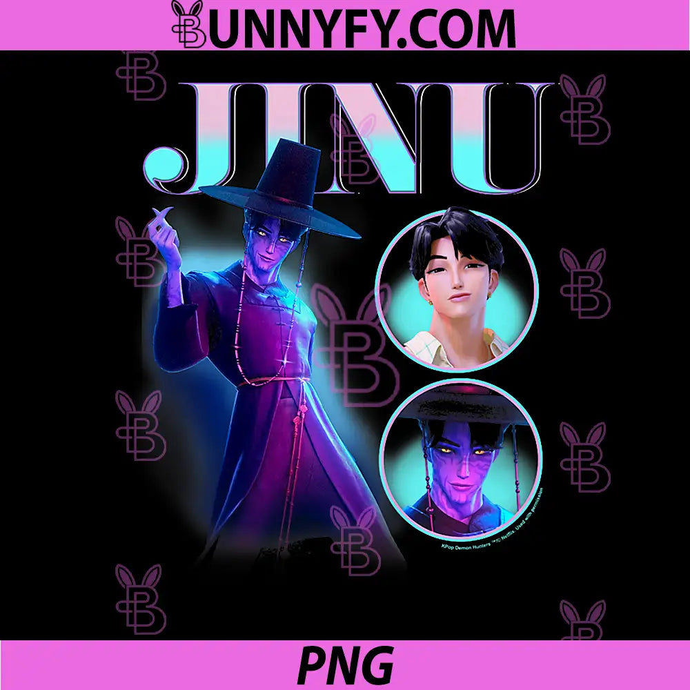 Kpop Demon Hunters Jinu Y2K PNG, Style Showcase Poster Performance PNG