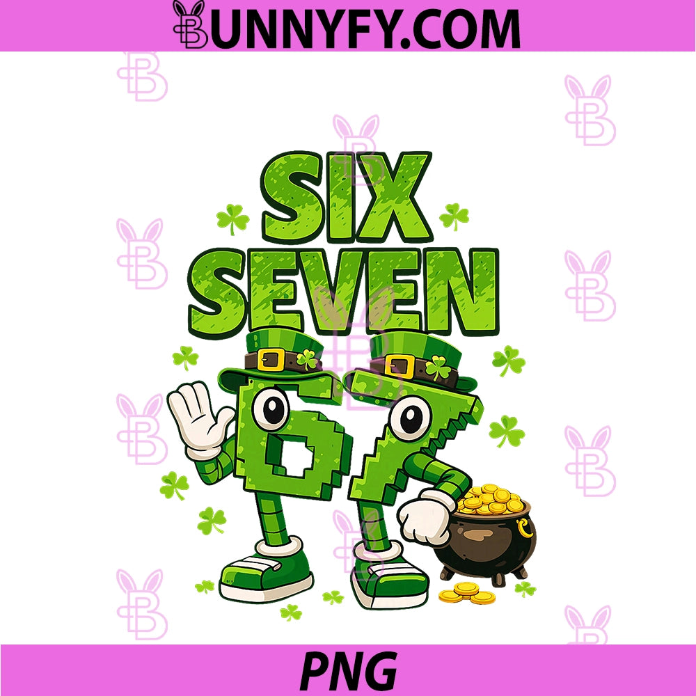 Kids Meme 6-7 Shamrock Six Seven PNG, 6 7 St Patricks Day 67 PNG