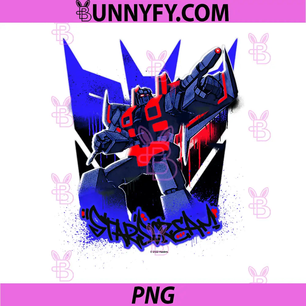 Transformers Starscream PNG, Graffiti Painted Wall Portrait Performance PNG