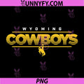 Wyoming Cowboys Retro Logo PNG, Western College Sports Design PNG