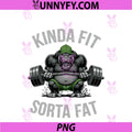 Kinda Fit Sorta Fat Gorilla Weightlifting PNG, Funny Gym Workout PNG