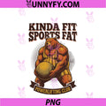 Kinda Fit Sorta Fat PNG, Funny Gym Bear Beast Heavy Weightlifting PNG
