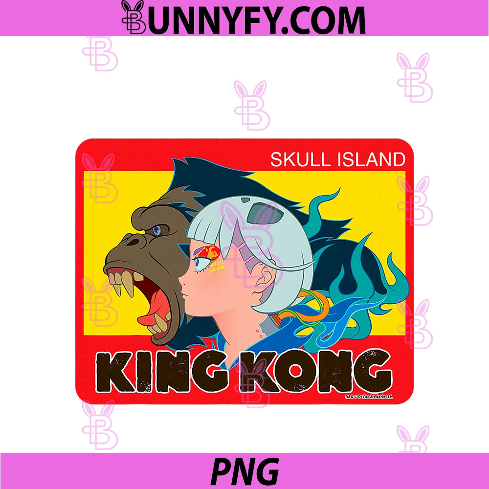 King Kong PNG, Skull Island Mitsume Character Pose Anime Classic PNG