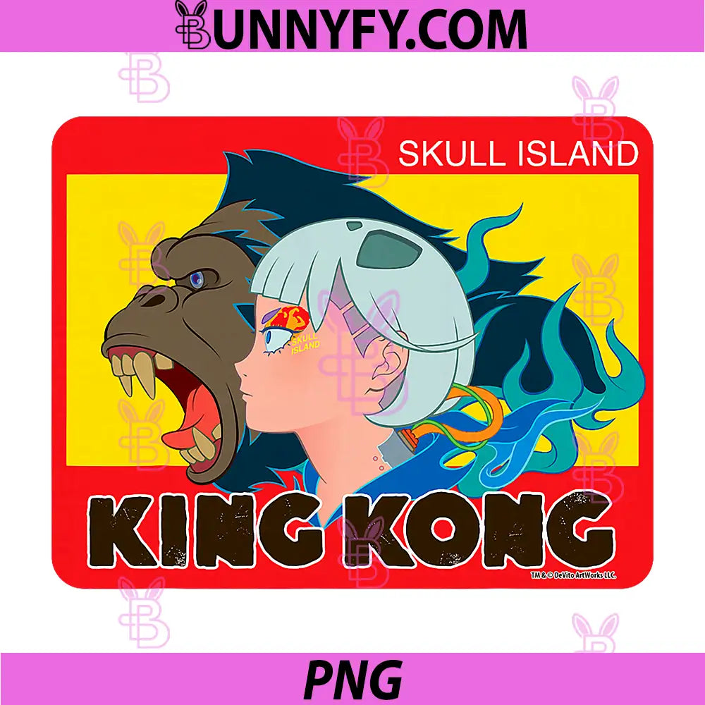 King Kong Skull Island Mitsume PNG, Character Pose Classic Anime PNG