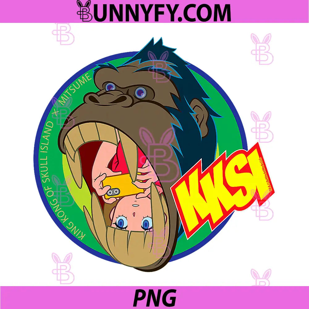 King Kong Skull Island PNG, Mitsume Gorilla Pose Classic Anime PNG