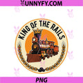 King Of The Rails PNG, Vintage Steam Locomotive Train PNG