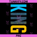 King Vertical PNG, Streetwear Matching Gamma Blue PNG