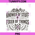 Knower Of Stuff Fixer Of Things Vintage PNG, Funny Handyman PNG