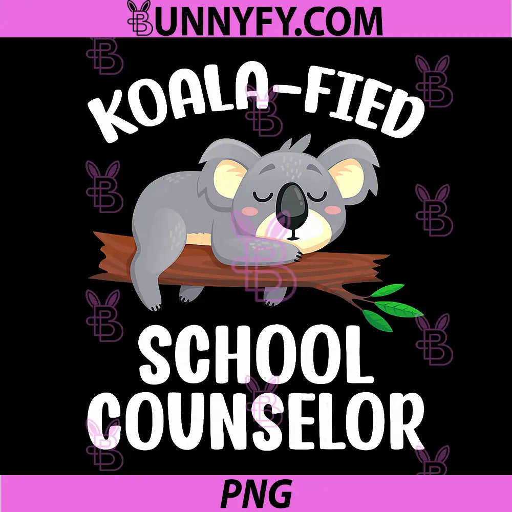 Koala-Fied School Counselor PNG, Koala Lover School Counseling PNG