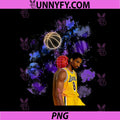 Kobe Bryant Lakers 8 PNG, Basketball Legend Art PNG