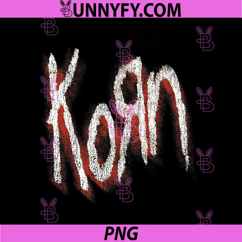 Korn Iconic Paint Splash Logo PNG, Korn Alternative Metal Logo PNG