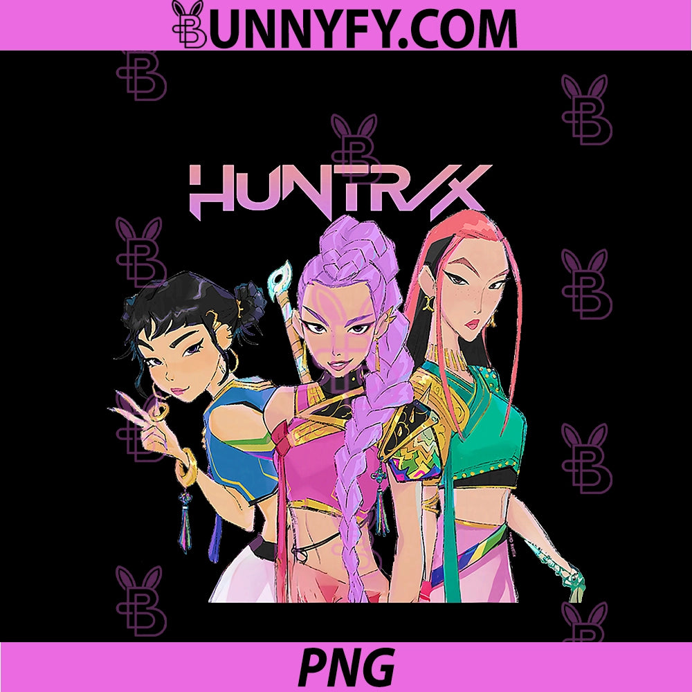 Kpop Demon Hunters HUNTRX PNG, Officially Licensed PNG