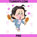 Kpop Demon Hunters PNG, Chibi Bobby Enjoying Corn Dogs PNG