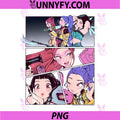 Kpop Demon Hunters PNG, Huntrix Manhwa Panels Poster PNG