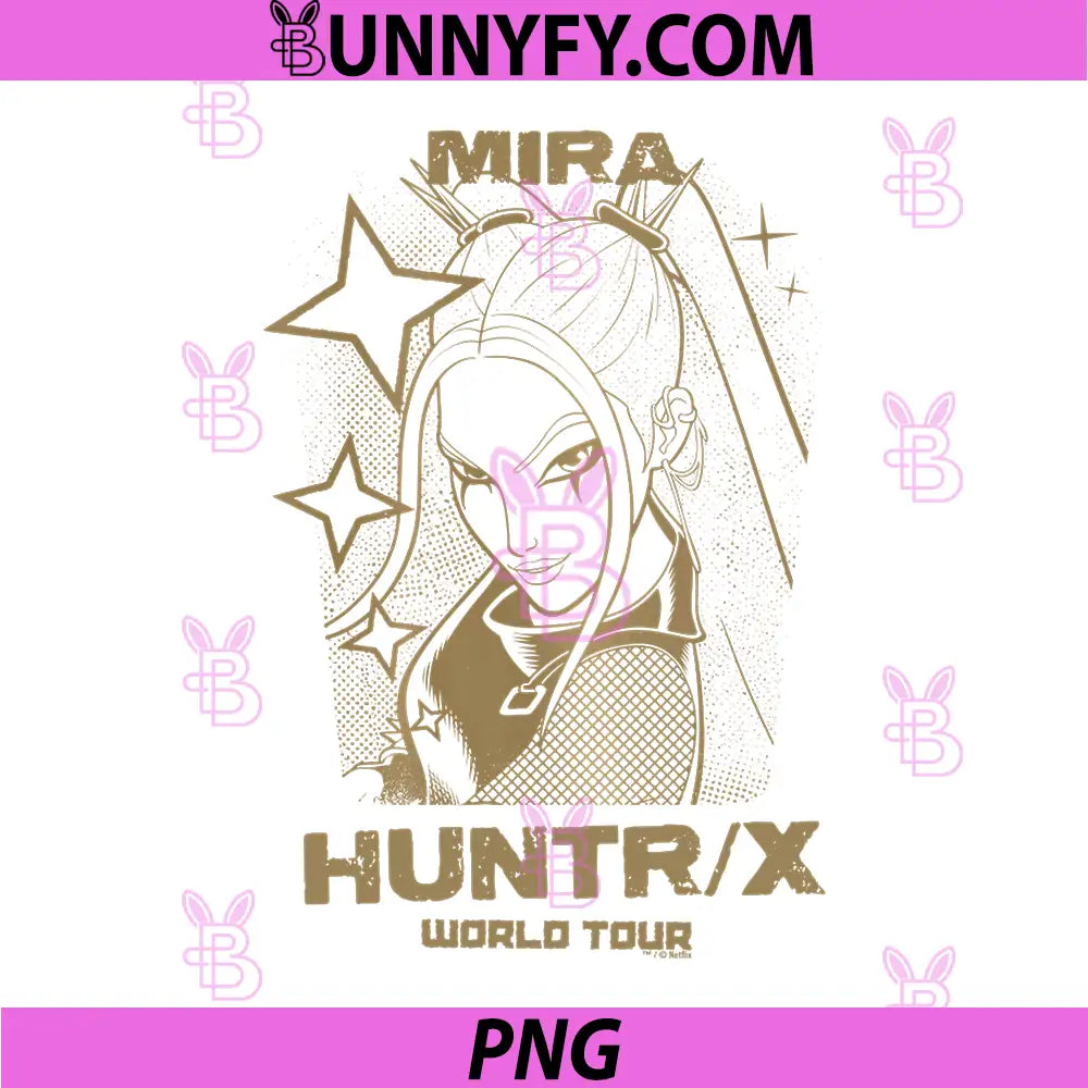 Kpop Demon Hunters PNG, Mira World Tour Officially Licensed PNG