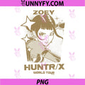 Kpop Demon Hunters PNG, Zoey World Tour PNG